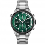 Hugo Boss 1513930 Globetrotter Kronograaf Meeste K&auml;ekell 46 mm roheline