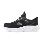 Skechers Slip-Ons Nahast Moodsad Mitmek&uuml;lgsed P&otilde;rutust Neelavad Hingavad Madalad V&auml;lisjalan&otilde;ud Laste tossud 303690L-BLK 35