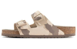 Birkenstock Nahast Liumajad Naistele Tuhmroheline Kamuflaaž 1022496 45