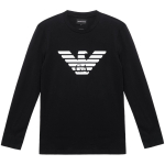 Emporio Armani S&uuml;gis/Talv 21 V&auml;rviplokk Logo T&auml;hetr&uuml;kk &Uuml;mar Kael Pikkade Varrukatega T-s&auml;rk Meeste pealisr&otilde;ivad Must 8N1TN8-1JPZZ-0022 L black