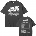 Arctic Monkeys Muusikaalbumi Graafiline T-s&auml;rk Meestele Naistele Vintage Street Style T-s&auml;rgid 100% Puuvillane Vabaaja &Uuml;le suuruse T-s&auml;rk S mitmev&auml;rviline