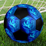 1 tk 1. FC Magdeburgi jalgpallipall Suurus 5 Sisejalgpall Moodne V&auml;rviline Tagahoovi m&auml;ng - Suurep&auml;rane spordif&auml;nnidele kingituseks HE1 blue
