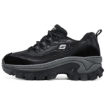 Skechers Naiste Must Madalad Dad Jalan&otilde;ud Kerged Mugavad Kulumiskindlad K&otilde;rgust Lisavad 177233-BBK 35.5
