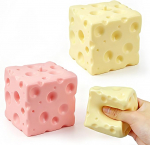 2 tk Juustu Squishy M&auml;nguasja, Pehme Uudsusm&auml;nguasi, Pehme Sensoorne Juustublokk, Sensoorne Stressileevendav Fidget M&auml;nguasi T&auml;iskasvanutele ja Lastele