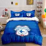 Cardiff City FC embleem Voodipesukomplektid Tekikotikomplektid Tekikotid Padjap&uuml;&uuml;rid(1* Tekikott 2* Padjap&uuml;&uuml;ri (ilma tekita)) 135x200cm