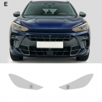 TPU Sisekleebis Cupra Terramar 2024-2026 jaoks L&auml;bipaistev ja suitsumusta kriimustuskindel kaitsekile Smoked black / Headlight film must