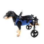&Uuml;likerge alumiiniumist koeraratastool tagajalgadele &Ouml;kos&otilde;bralik helkurv&otilde;rkvest Lemmiklooma rehabilitatsioon K&otilde;ndimise abivahend (Blue,Wheelchair&M) sinine