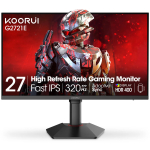 KOORUI G2721E 27-tollise m&auml;ngumonitori - 320Hz kiire IPS PC-monitori - 1ms - HDR400 - 98% DCI-P3 - HDMI 2.1 ja DisplayPort 1.4 must