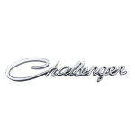 1 tk 3D metallist Challen t&auml;helogo Auto tagaluugi embleem M&auml;rgid Kleebised Challenger must