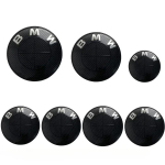 7 uut BMW embleemi logo esiosa ja tagumine logo 82mm 74mm 4 68mm veljekatted+46mm roolikleebised t&auml;ielik autoembleemide komplekt. ujhzt90 8274 56x4 45