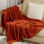 Pehme kootud pleed tuttidega &Uuml;hev&auml;rviline Kerge Dekoratiivne Diivanikate Voodi Diivani Kodukaunistuseks 1pc blanket(127x172cm)