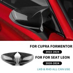 Tahavaatepeegli kate Seat Leon MK4 2020 2021-2023 2024 Cupra Formentor 2022-2024 jaoks S&uuml;sinikkiust ABS L&auml;ikiv Must Peeglikork