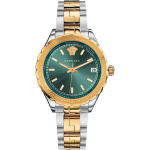 Versace naiste V12050016 Hellenyium kahev&auml;rviline kvartsikell 35mm V12050016 roheline