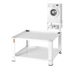 VEVOR pesumasina alus hoiuriiuliga, 711Lx711Wx406H mm, Pesumasina ja kuivati alusplatvorm, Universaalne sobivus, Kandev&otilde;ime 299 kg 71.1 x 71.1 x 40.6 cm