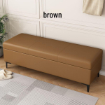 Nahast panipaiguga taburet: Mitmek&uuml;lgsed istumiskohad magamistuppa, elutuppa v&otilde;i poodi 70*40*42cm - With Storage