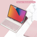 Kaitse&uuml;mbris iPad 7. 8. 9. 10,2-tollisele Bluetooth-klaviatuuriga kate iPad Air 3. Pro 10,5-tollisele English keyboard red