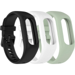 Pehmed silikoonist kellarihmad &uuml;hilduvad Garmin Vivosmart 5-ga, turvalise metallpandlaga, 3-pakendis. [E] beige
