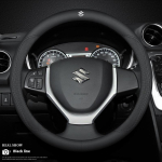 Auto nahast ventileeriv libisemisvastane rooliratta kate Suzuki S-Cross Swift SX4 Vitara Jimny Grand-Vitara Baleno Ciaz Samurai jaoks