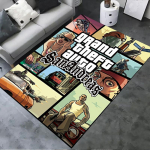 Grand Theft Auto Vaip Vaip elutuppa Magamistuppa Kodu Diivani Kaunistus, Laste m&auml;ngimine Libisemiskindel P&otilde;randamatt 80x120cm( 31x47in)