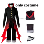 Dandadan Okarun Ken Takakura Cosplay Kost&uuml;&uuml;m Parukas Turbo Vanaema V&otilde;imed Musta Kraega &Uuml;likond Krussis L&uuml;hikesed Juuksed Halloweeni Peo &Uuml;likond XL black
