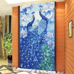 HUACANi erikujuline teemantpaabulind, 5D DIY teemanttikandid 40*90 cm