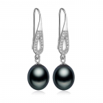 LSOOYH Bohemian Natural mageveep&auml;rlitega k&otilde;rvar&otilde;ngad Cubic Zirconia pikad k&otilde;rvar&otilde;ngad naistele t&uuml;drukutele must