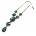 Les Tr&eacute;sors De Lily [F5986] - Collier Cr&eacute;ateur 'M&eacute;lusine' Bleu Canard t&uuml;rkiissinine
