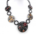 NOA [H9038] - Collier Cr&eacute;ateur 'Carmen' marron pruun