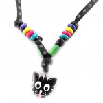 Les Tr&eacute;sors De Lily [J8205] - Collier cr&eacute;ateur 'Chats' noir must