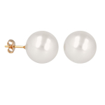 Les Tr&eacute;sors De Lily [Q2623] - Elevandiluust  Perla  kullatud k&otilde;rvar&otilde;ngad - 16 mm valge