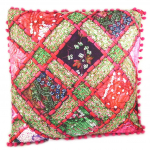 Les Tr&eacute;sors De Lily [P8797] &ndash; kirju roosa 'Boho' etniline padi (lapitehnika) &ndash; 45 cm Heleroosa