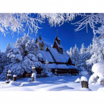 5D Teemantmaaling Lumemaastik Maastiku Teemanttikandid 20X30CM