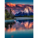 Teemantmaaling DIY Teemanttikandid Maastik Waterfall Mountain Home Decor King 20X30CM