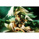 Teemantmaaling Ristpistes Devil Angel 3D Videom&auml;ng Ristpistes Mosaiik T&auml;ispuurimine Rhinestone 20X30CM