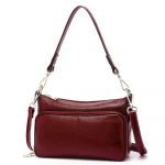 Zency Elegant naiste k&auml;ekott 100% ehtsast nahast naiste &otilde;lakott Crossbody Messenger rahakott mood Hobos must kvaliteetne tumepunast v&auml;rvi