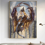 Teemantmaal ristpistes 5D DIY Teemanttikandid K&auml;sit&ouml;&ouml; Kodukaunistus 20X30CM