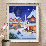 Evershine 5D DIY Teemantmaal Lumememm Rhinestone Art Teemanttikandid Ristpistes Kodukaunistuse kingitus Full Round 20X30CM