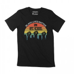 ULTRABASIC meeste T-s&auml;rk, must eludel on t&auml;htsus NYC koolis BLM Equality Tee XS must
