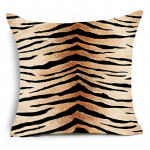 Loomade printimisega padjap&uuml;&uuml;r Leopard Tiger Zebra Cow Snake padjakatted kodu diivanitooli jaoks Dekoratiivsed padjap&uuml;&uuml;rid 450*450mm
