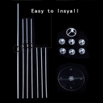 &Otilde;hupallihoidja &Otilde;hupallialuse komplektid Korduvkasutatav &otilde;hupallide vitriin