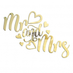 1-leheline akr&uuml;&uuml;lkleebis &Otilde;mblusteta pilkup&uuml;&uuml;dev, hammustuseta &scaron;ikk isekleepuv Mr Mrs. elutoa peegelsein kuldne