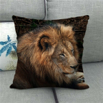 Tiger Head Print padja kate Padjadekoratsioon Troopical Animal Tiger Padjap&uuml;&uuml;r Kodusisustus Diivani Padjap&uuml;&uuml;r 60x60cm