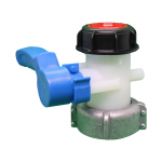 75 mm v&auml;ljalaskekraan IBC paagi t&uuml;hjendusadapteri kraani adapteri adapteri klapi sulgurkraan vihmaveepaagi t&uuml;hjenduskraan jaoks sinine