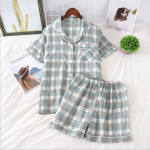 Jaapani lihtsad l&uuml;hikesed pidžaamad naistele 100% puuvillased l&uuml;hikeste varrukatega naiste pidžaamakomplektid l&uuml;hikesed p&uuml;ksid Armsad multifilmi magamisriided naiste koduriided XL