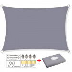 Varjupuri, ristk&uuml;likukujuline kandiline markiis, 300D Oxfordi riidest veekindel UV-kindel varjepuri, v&auml;litingimustes p&auml;ikesekaitse vihmakate Aia terrassi markiis 200cm x 300cm