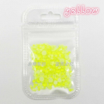 400 tk/pakk helendav kristall segasuuruses k&uuml;&uuml;neehteid tarvikud klaas kalliskivi 3D v&auml;lk teemant tume helendav kalliskivi 5 v&auml;rvi kollane