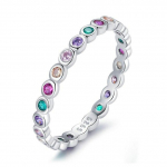 ANENJERY mitmes suuruses &uuml;herealised v&auml;rvilised tsirkoonist &otilde;hukesed r&otilde;ngad naiste disainiga Premium Index Finger Saba Ring bague femme anel anillo 8