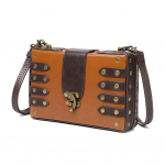 Retro mitmek&uuml;lgne &otilde;lakott naistele Crossbody Punk Industry Rivet Naiste kotid Kotid Nahk PU Suurep&auml;rane kvaliteet pruun