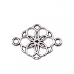 10tk Flower Of Life Connector Charms Ehted Komponendid Aksessuaarid Antiikh&otilde;bedane V&auml;rvus Tsingisulam 21X15mm