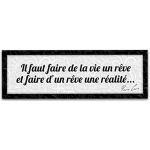 Les Tr&eacute;sors De Lily [A0161] &ndash; disaineri l&otilde;uend  Quotes  must hall (Elu tuleb teha unistuseks ja unistus teoks teha &ndash; Curie) - 90x30 cm NA must